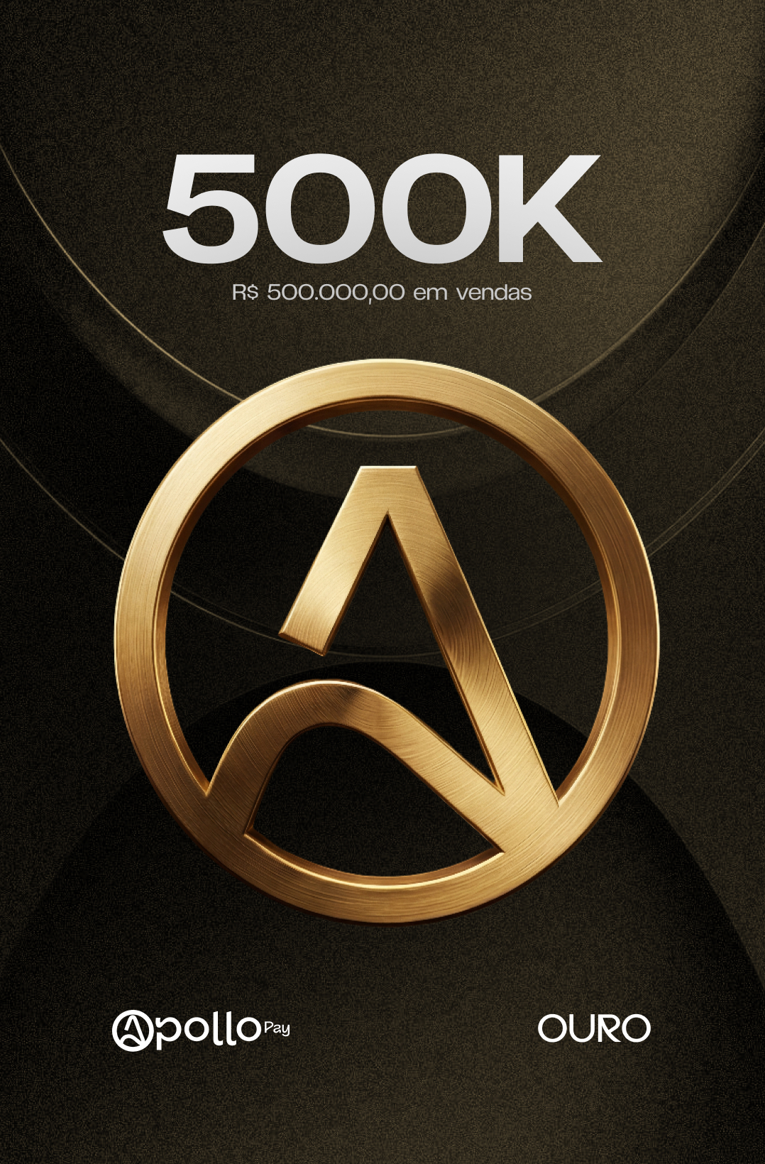 Placa 500K Ouro